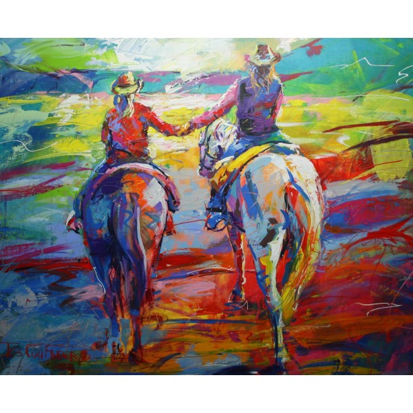 Girls on horses